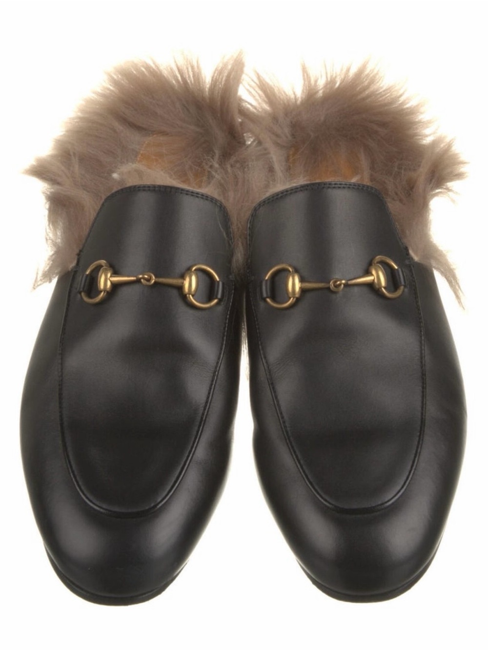 Gucci Princetown Horsebit Accent Mules